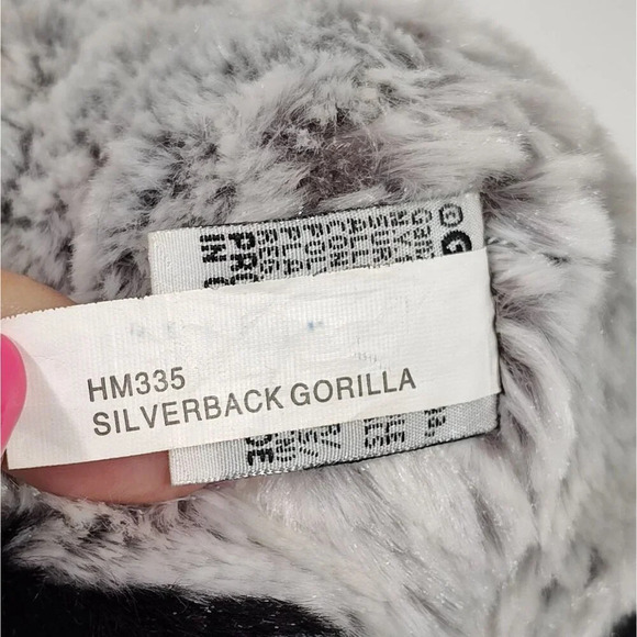 Ganz Webkinz Silverback Gorilla Plush Stuffed Animal Soft Toy 8 inch Black - Picture 8 of 9